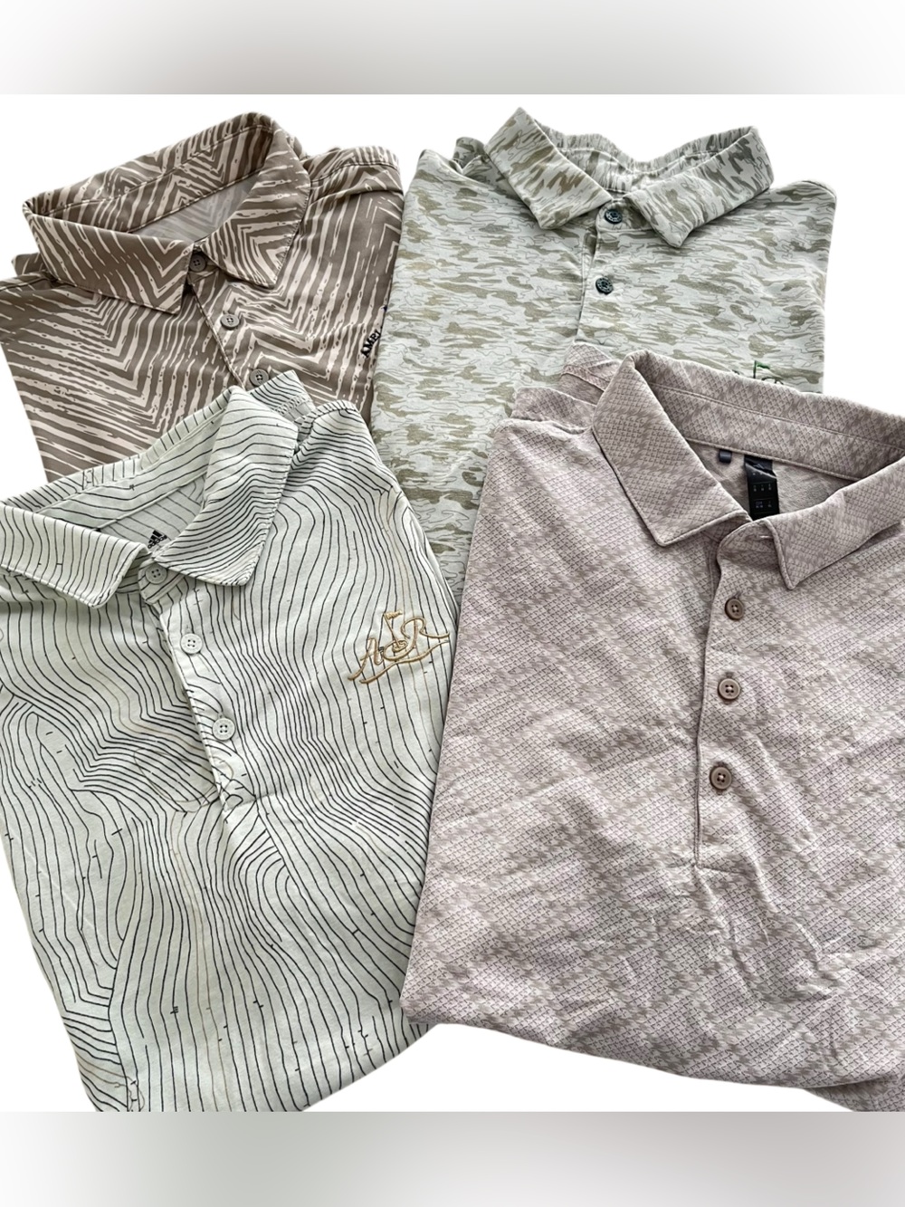 Adidas Golf Polo Shirts Bundle Size Medium